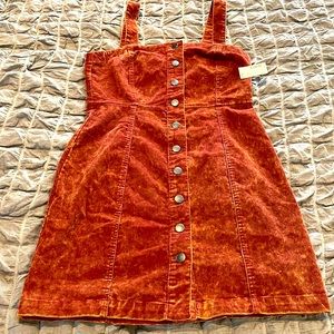 Aeropostale Corduroy Button Front Dress Size S